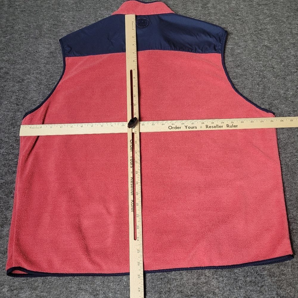 Peter Millar Men's Golf Vest  Size 2Xl Corral Sweat And Blue Fleece Full Zipper - Picture 9 of 12